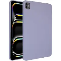 Accezz Liquid Silicone Backcover met penhouder voor de Apple iPad Pro 11 (2025) M5 / (2024) M4 - Lila