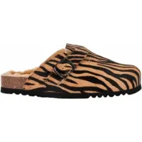 Scholl Klomp Scholl Women Fae New Suede Sa Brown Animalier-Schoenmaat 38