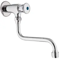 Pb Zelfsluitend Getemporiseerde wandkraan 1/2” draaibare uitloop 1208969809