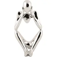 PT Living Decoratie Statue Dreaming Polyresin Chrome Plated