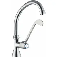 Pb Clinic mindervaliden fonteinkraan koud water kraan met lange hendel chroom hoog model 1208956277