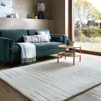 Flycarpets Laagpolig vloerkleed Dottie - Geometrisch - Wol - Blauw / Multi 200 x 290 cm