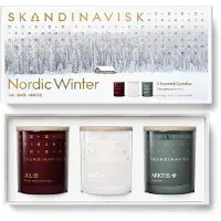 Skandinavisk Nordic Winter Geurkaarsenset 3 x 65 g - Geurkaarsen Zweedse Koolzaadwas Multi - 22022