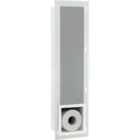 FortiFura Calvi Inbouw Reserve toiletrolhouder - mat wit SW1126043/SW1126049