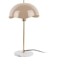 Leitmotiv Tafellamp Waved Dome Enamel Soft Brown