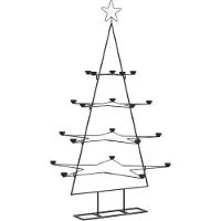 vidaXL Kerstdecoratie kerstboom 140 cm metaal zwart