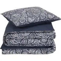 De Witte Lietaer Dekbedovertrek Igor Royal Blue Percal-140 x 200 / 220 cm | 1-Persoons