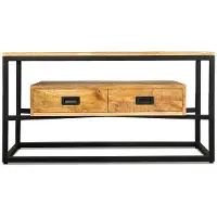 Benoa Salontafel Len rechthoek mangohout 120x60 cm