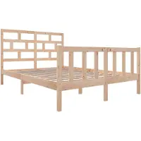 vidaXL Bedframe massief grenenhout 160x200 cm