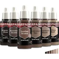 The Army Painter , Warpaints Fanatic Flexible Triad: Browns, 6 x 18 ml Acrylverf, Miniatuur Hobby Schilderen, Kwaliteitsverf voor Miniatuur Wargaming