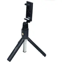 MaXlife Bluetooth Selfie Pole met Driepoot Functie Uitschuifbaar tot 69 cm, Zwart