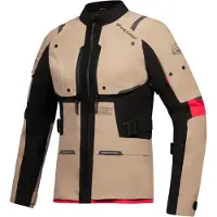 Ixon M-Skeid Lady Sand Zwart Rood Waterdichte Textiele Motorjas Maat 3XL
