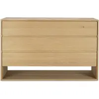 Ethnicraft Nordic ladenkast eikenhout voor binnen 130x56x83 cm