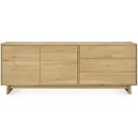 Ethnicraft Wave binnen dressoir eiken hout 205cm geolied