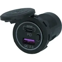 Carpoint Inbouw Aansluiting USB-A/USB-C 65W Snellader