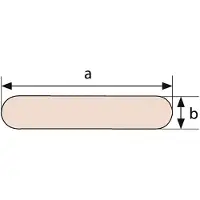Talamex Sail Batten Grijs 24 x 2.5 mm