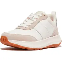 Original Brands Women F-Mode Flow Sneaker Nylon Suede Mix Urban White Mix-Schoenmaat 37