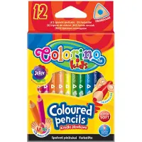 COLORINO Mini Kleurpotloden Set - 12 Levendige Kleuren, 6.5cm