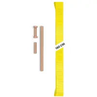 Gibbon Slacklines - Giboard Line - Slackline 160 x 5 cm, geel