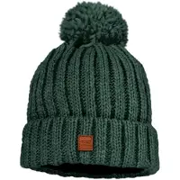 Maximo - Kid's Mütze Rippe mit Pompon und Fleecefutter - Muts 53-55 cm, groen