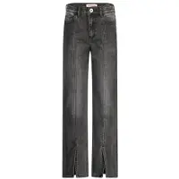 Vingino Straight Jeans Catie Split Meisjes Grijs 110
