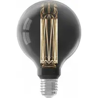 Calex Crown Series LED Lamp - E27 - G95 Lichtbron Titanium - 3.5W - Dimbaar