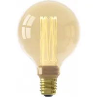 Calex E27 LED Globelamp Glassfiber Goud | 3.5W 120Lm 1800K | 220-240V G95 | Dimbaar