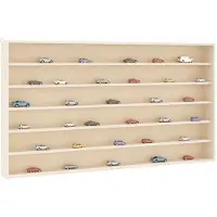vidaXL Houten verzamelvitrine met 6 planken 100x9x55 cm