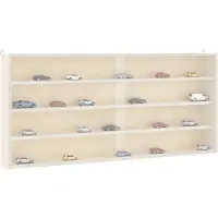 vidaXL Houten vitrinekast met deuren 80x8,5x37cm