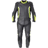 GMS GR-1 Zwart Geel Wit 2-Delig Motorpak Maat 48