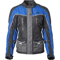 GMS Twister Neo Dames Zwart Blauw Waterdichte Textiele Motorjas Maat XL