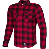 Merlin Sherbrook D30 Zwart Rood Single Layer Motorshirt Maat M