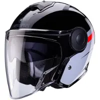 Caberg CabergSohoZephirZwartGrijsRoodJethelm Maat S