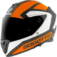 Bogotto FF122 BGT Wit Oranje Integraalhelm Maat M