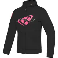 Ixon Touchdown L Zwart Bright Roze Dames Textiele Motorjas Maat M