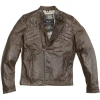 Black-Cafe London Philadelphia Bruin Leren Motorjas Maat 48