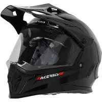 Acerbis Rider Junior Solid Zwart Kinder Crosshelm Maat YL