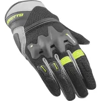 Bogotto Xatran Geperforeerde Zwart Grijs Neon Geel Handschoenen Maat 2XL