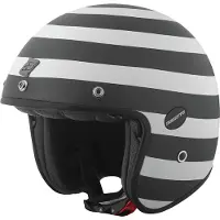 Bogotto V587 Scacchi Carbon Zwart Wit Jethelm Maat XS