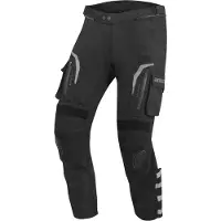 Bogotto Explorer-Z Waterdichte Zwart Leren / Textiele Motorbroek Maat XS