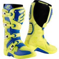 Bogotto MX-6 Blauw Geel Crosslaarzen Maat 44