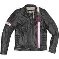 Black-Cafe London Barcelona Zwart Leren Motorjas Maat 48