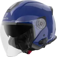 Bogotto H586 BT Solid Blauw Bluetooth Jethelm Maat M