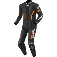 Berik Losail Zwart Oranje 2-Delig Motorpak Maat 56