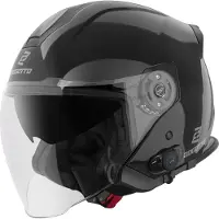 Bogotto H586 BT Solid Zwart Bluetooth Jethelm Maat XS
