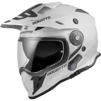Bogotto H331 BT Bluetooth Wit Enduro Helm Maat XS