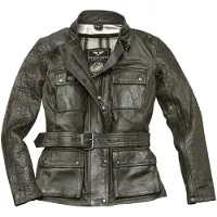 Black-Cafe London Madrid Dames motorfiets lederen jas