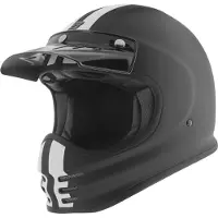 Bogotto V381 Schergo Fiberglass Mat Zwart Wit Motorhelm Maat 2XL