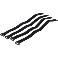 SW-Motech Velcro strap set - 4 stuks. Met plastic lus. Voor PRO Rackpack