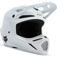 FOX V3 Solid Wit Kinder Crosshelm Maat YS